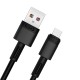 Кабель XO NB-Q166 fast charging cable USB to Type-C 5A 1m Black